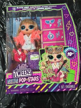 L.O.L. Surprise! Tweens Neon Pop Stars Doll - Pink, Purple, Green Accents